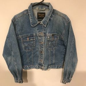 Vintage Wrangler cropped denim jacket
